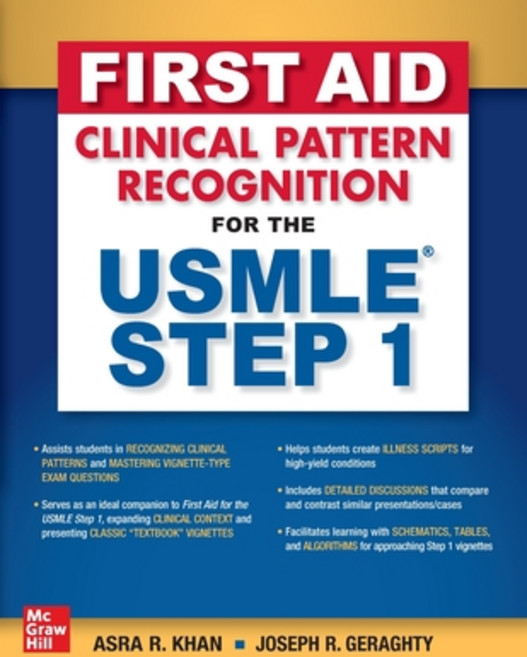 (영문도서) First Aid Clinical Pattern Recognition for the USMLE Step 1 Paperback, McGraw-Hill Education / Med..., English, 9781260463781