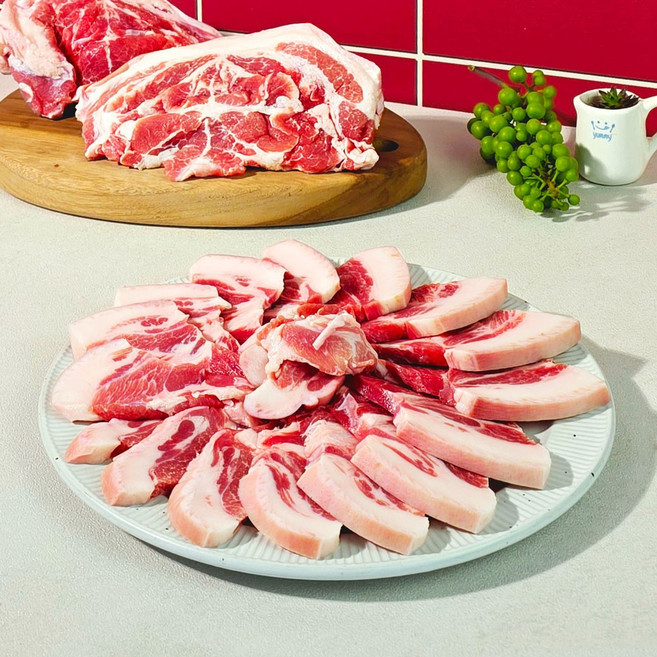 움찬육가 뒷고기 덜미살 꼬들살 캠핑 특수부위 꼬들목살 슬라이스 400g, 1개