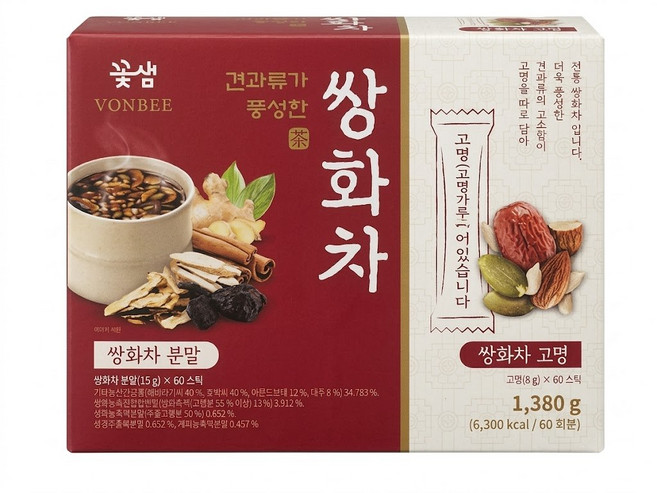 코스트코 본비 견과류가풍성한 쌍화차, 1개입, 60개