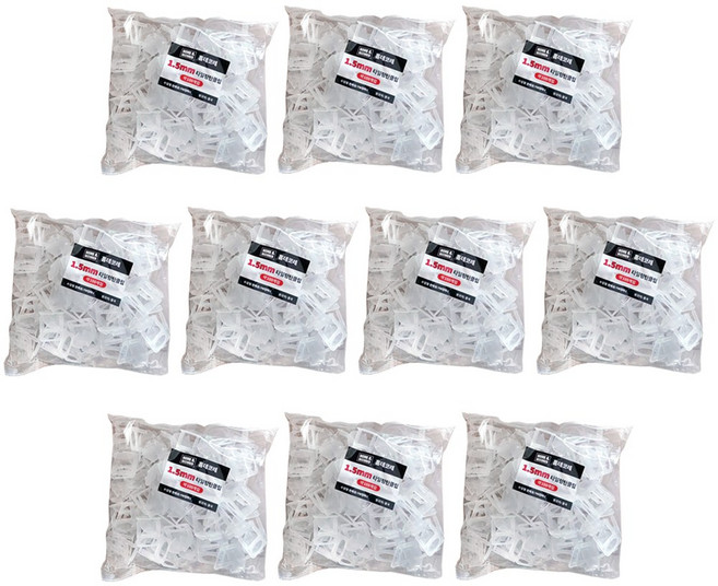 홈데코레 타일 평탄클립 1.5mm 100개입, 10개