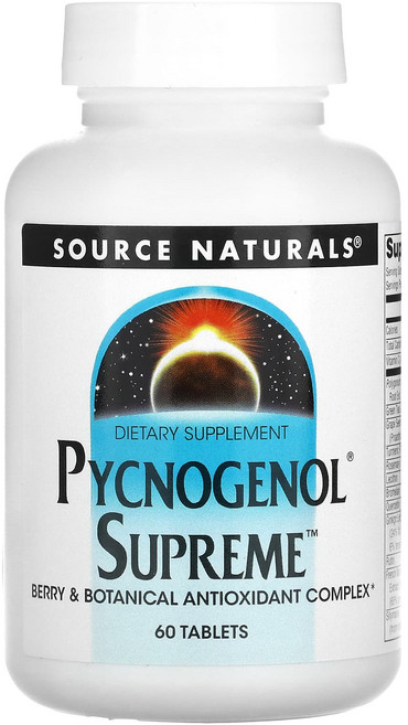 Source Naturals 피크노제놀 슈프림 60정, 1개