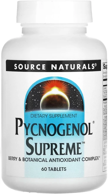 Source Naturals 피크노제놀 슈프림 60정, 1개 - 쿠팡