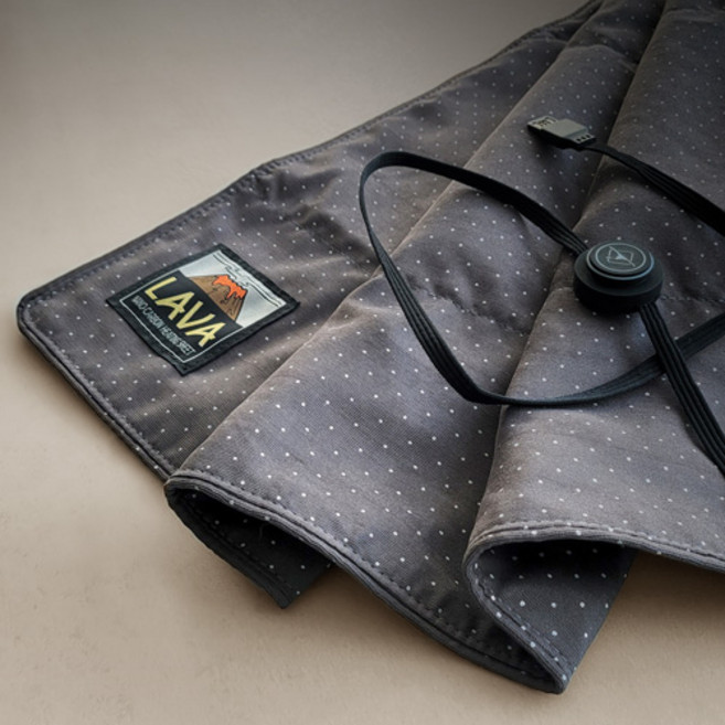 아일랜드패커스 라바 휴대용 나노 카본 USB 온열시트(경량 온열시트+보조 배터리 세트), 라바 온열시트+보조 배터리 세트