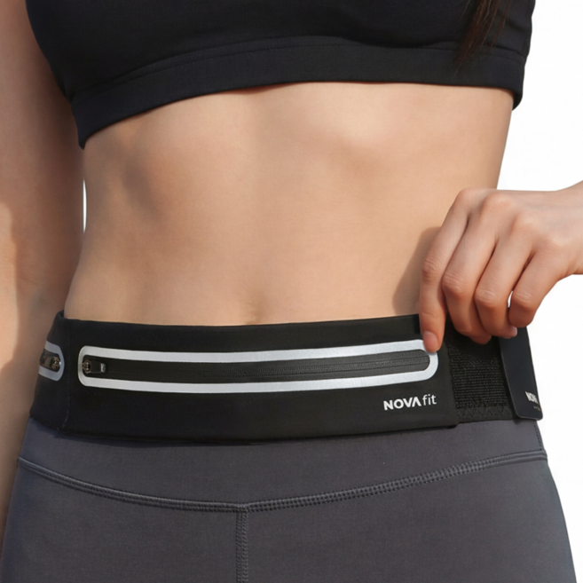 노바핏 고급형 러닝 벨트 물통수납 런닝 가방 하이드라