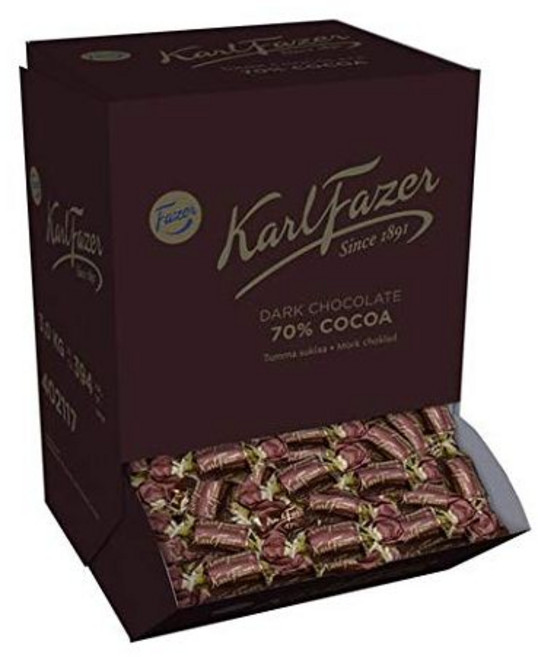 Fazer 칼 파저 70% 다크 초콜릿 3kg 대용량 1박스 핀란드 프리미엄 벌크