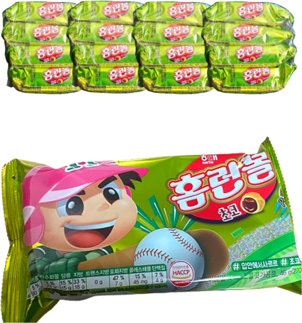 프리미엄 과자 홈런볼 초코, 16개, 41g