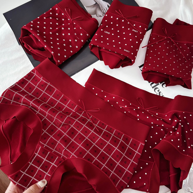 진진 여성 RED 노라인 팬티 5P세트