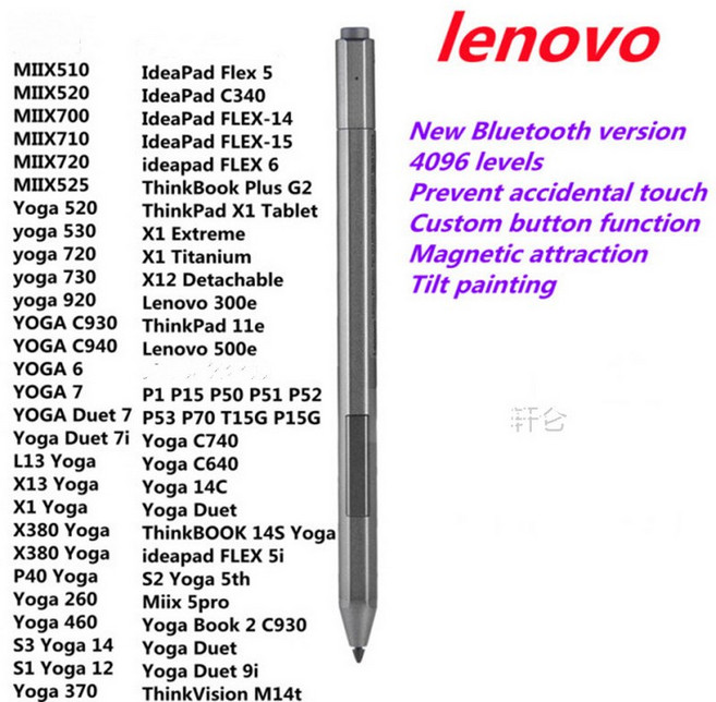 Lenovo IdeaPad Flex 5 14 (Intel) 2 in (AMD) 용 기존 스타일러스 펜 디지털, 한개옵션1, 02 Bluetooth models