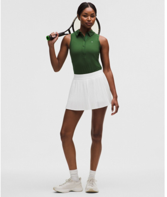 룰루레몬 LULULEMON 리플리트 하이라이즈 플리티드 테니스 스커트 WHT LW8ATSS-0002 186505