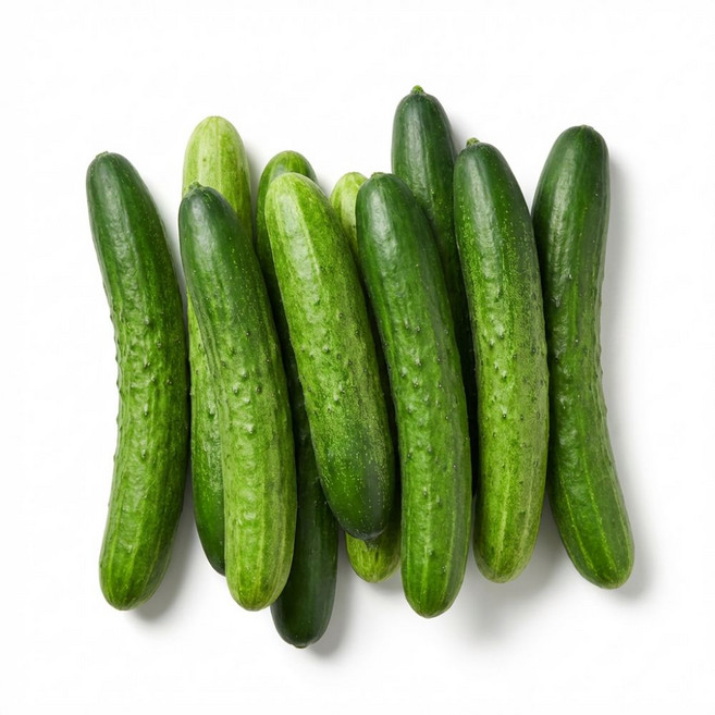 [정다운농원]국내산 백다다기 오이 샐러드 반찬용 생식용 간식 중량별, 1박스, 백다다기오이2kg(10개내외)