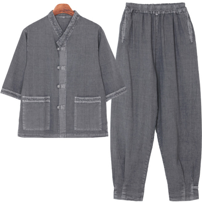 [아리랑의 봄] 30수 V넥 저고리 바지 한 벌