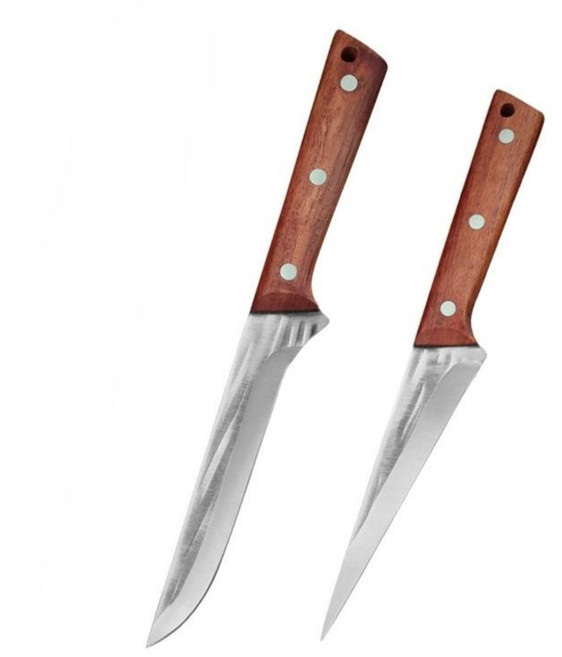 수제 단조 정육칼 세트 고기 분할 뼈 제거 도축 해체 칼 육가공 전용, 2개입