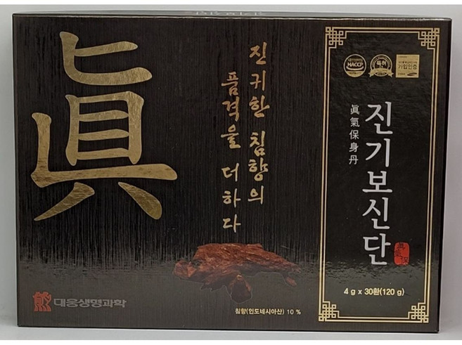 [대웅생명과학] 진기보신단 (4g x 30환), 1개