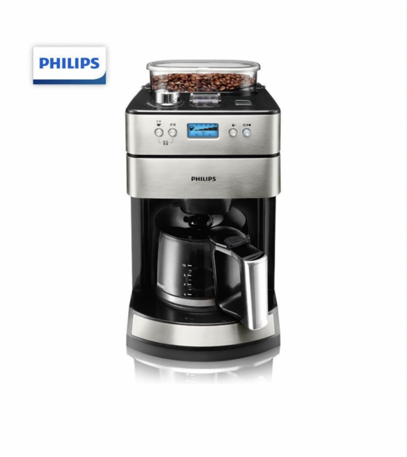 필립스 커피메이커 HD7751 원두커피기계 학교 사무실용, 실버