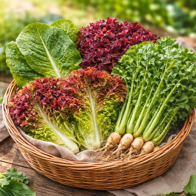 영농사 여름채소씨앗 세트 34g 여름상추3종 + 여름참존열무, 1개