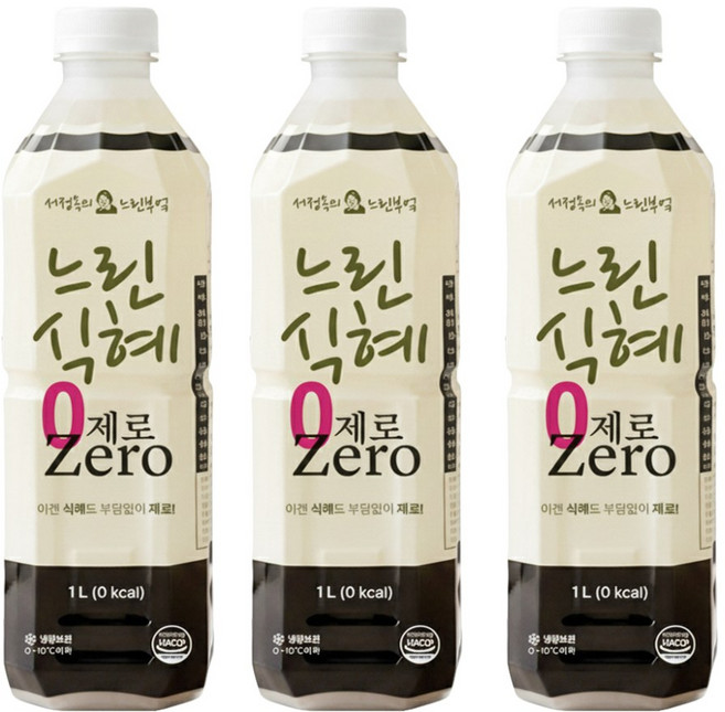서정옥 느린부엌 느린 식혜 제로칼로리 (냉장) 1000ml X 3병