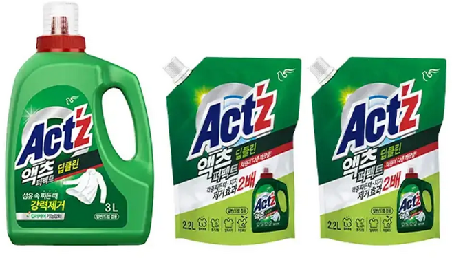 액츠 퍼펙트 딥클린 액체세제, 1개
