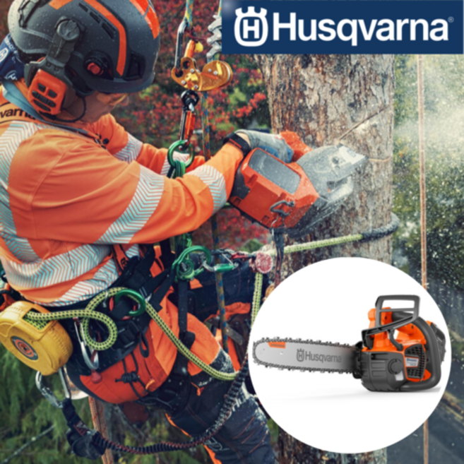 허스크바나 충전톱 T540iXP 베어툴 아보리스트 325 피치 초고속 탑핸들 엔진톱능가, 본체만 14인치 바체인, 1개