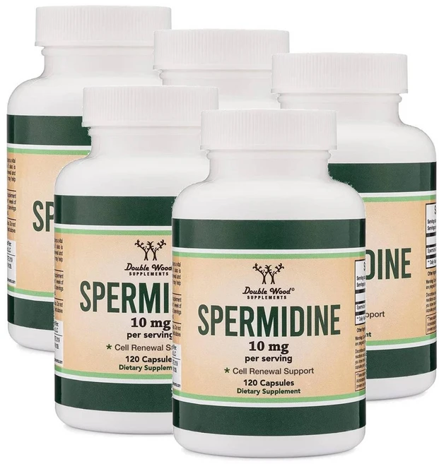더블우드 스페르미딘 스퍼미딘 10mg 캡슐 Double Wood Spermidine, 120정, 5개 - 쿠팡