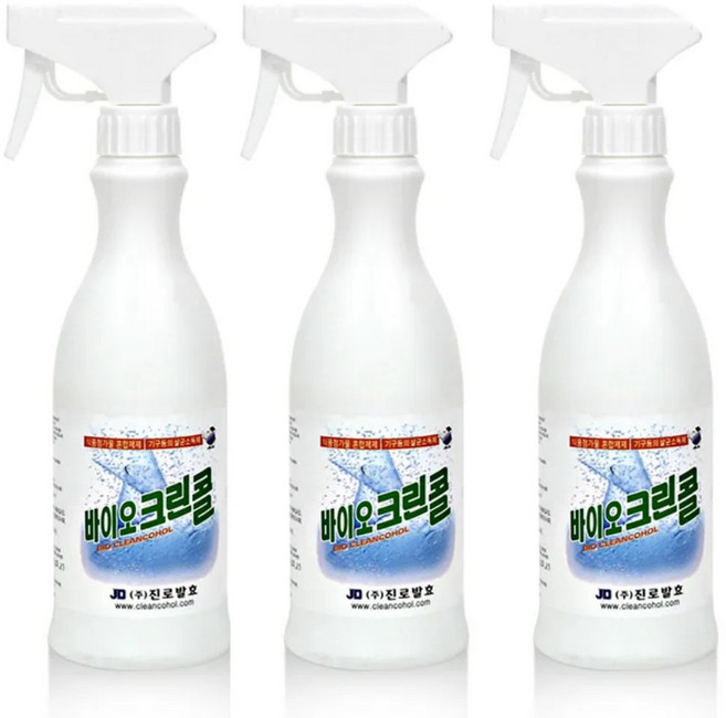 진로발효 바이오 크린콜 살균소독제, 450ml, 3개
