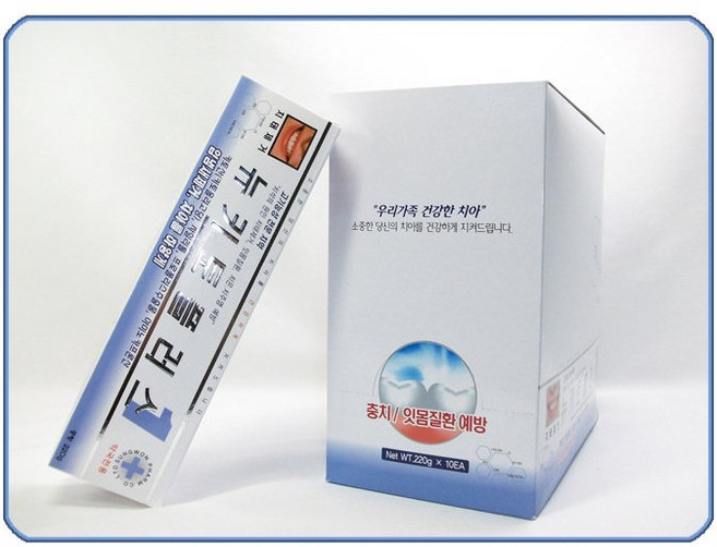 뉴키토플러스1 치약 220g 5개 / 구취제거 잇몸질환예방 잇몸케어 치석제거