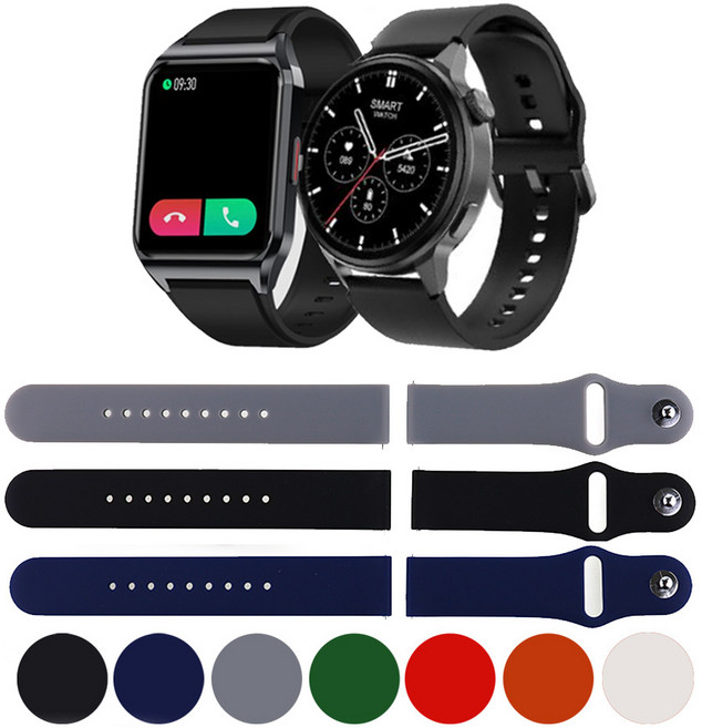 에코너 렉쏘N3 스마트워치 N1 스트랩 우레탄 호환줄 똑딱버클, 4. BMZ04GN20 그린