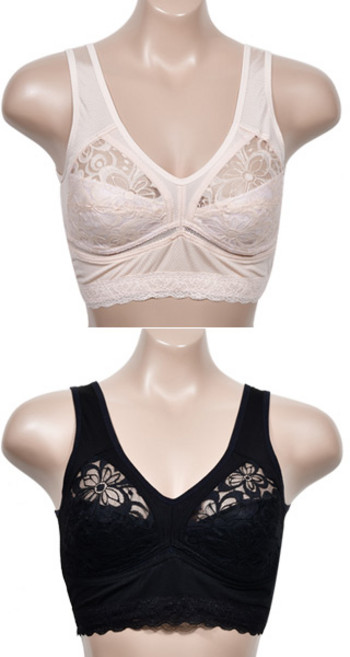 가볍고 편안한 인견 레이스 노와이어 부직포 런닝형 브라 시원한 여름속옷 와이어리스