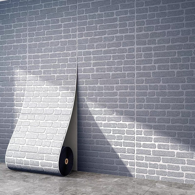 가남 이음새 없는 보온 단열 폼블럭 접착식 폼타일 70cm x 10m, 회색, 1개