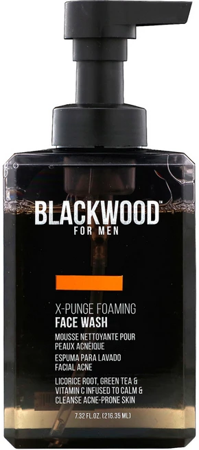 Blackwood For Men 엑스-펀지 포밍 페이스 워시 남성용 7.32fl oz(216.35ml) 2팩, 1개, 216.35ml - 쿠팡