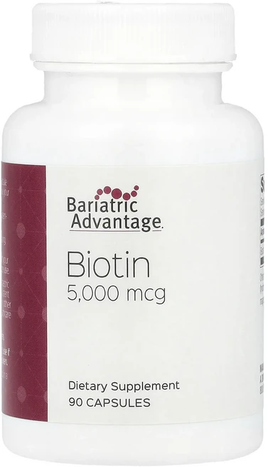 너무좋습니다 Bariatric Advantage 비오틴 5000mcg 캡슐 90정 어깨를언제나 활짝펴세요, BariatricAdvantage비오틴5000mcg캡슐, 1개 - 쿠팡