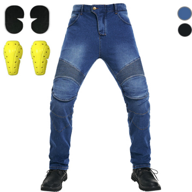서브22 데님 바이크팬츠 보호대 포함 라이딩진, 중청