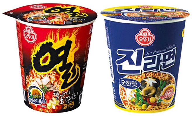 오뚜기 소컵 열라면x12컵+진라면 순한맛x12컵, 24개