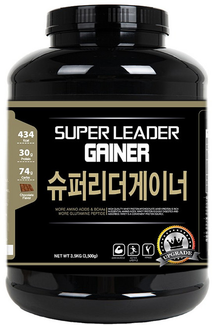바디솔루션 슈퍼리더게이너 3.5kg 초코맛 체중증가 단백질보충제, 1개