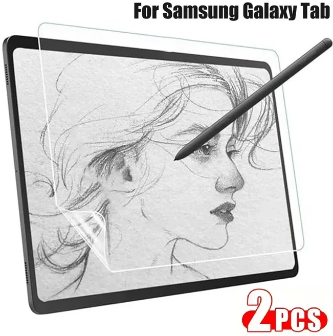 2개입 펜은 종이에 쓰는 느낌을 줍니다. 갤럭시 탭 S8 S10 울트라 S7 S9 FE S6 라이트 스크린 보호 필름 A, 07 Tab S8 S9 S11 11inch
