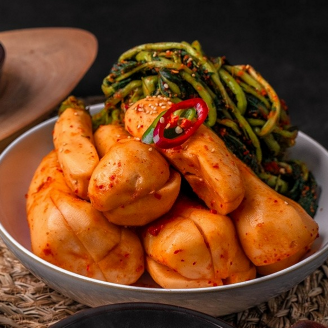 국내산 전라도 총각김치 총각무 총각 무우 김치, 1개, 2kg