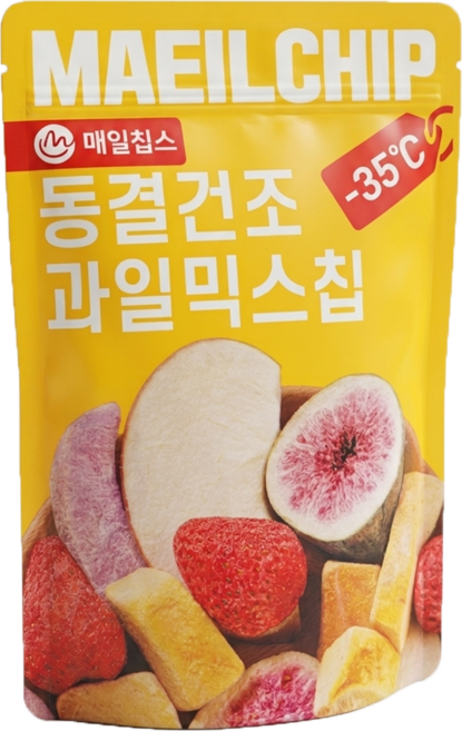 매일칩스 동결건조 과일믹스칩, 1개, 90g