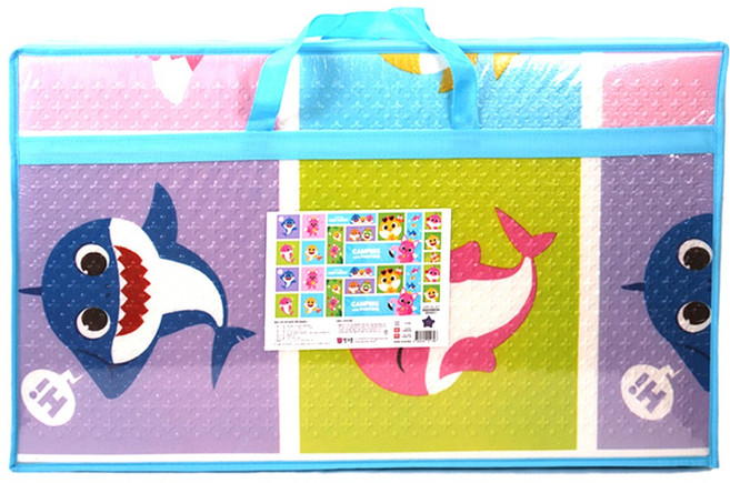 소확행몰 아기상어 캐릭터 핑크퐁 피크닉 매트 돗자리 키즈 캠핑, 핑크퐁 아기상어 캠핑매트 200x140