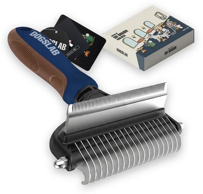 독스랩 강아지 털갈이 빗 디디브러시 엉킨털 죽은털 제거 고양이, 디디브러시 S (9cm), 1개 - 쿠팡