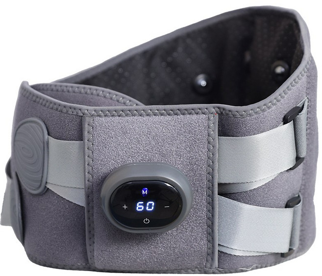 아토만 무선 온열 찜질 허리 마사지기, PR880, 그레이