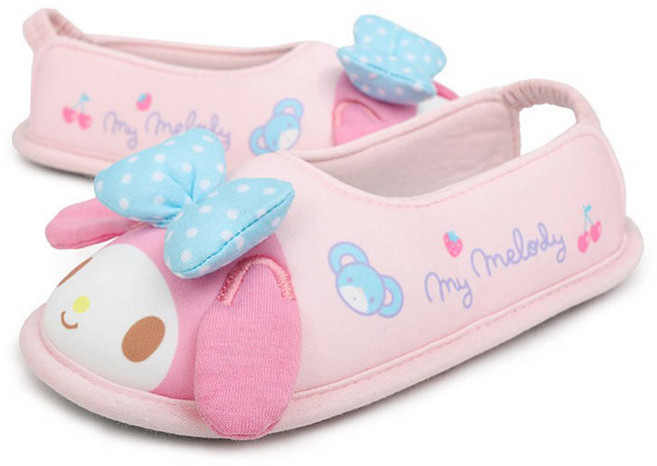 산리오 여아용 덧신 쿠로미 마이멜로디 포차코 폼폼푸린
