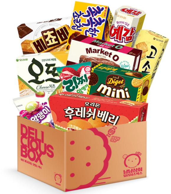 [냠냠상회] 맛있는 오리온 10종구성 젤리 과자 간식 세트, 1세트