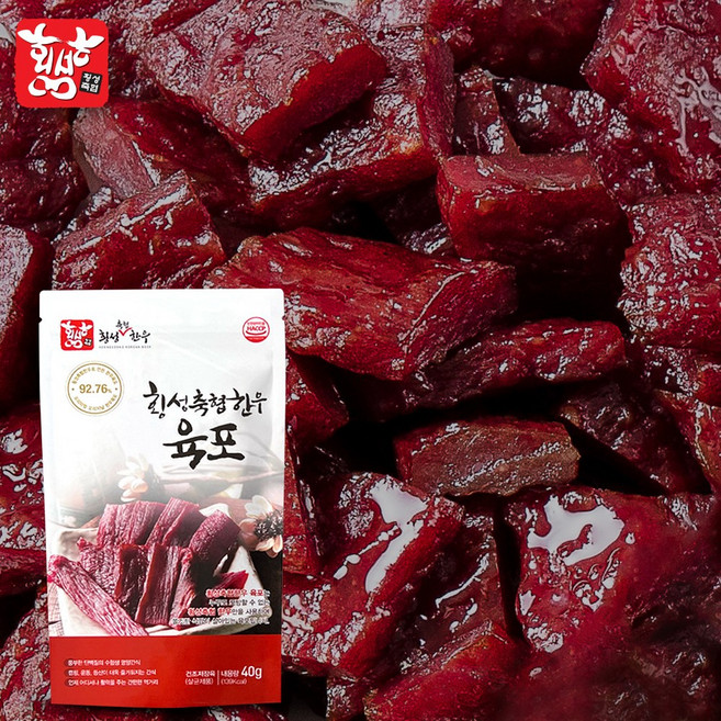 [횡성축협] 한우 육포 40g x10봉, 10개