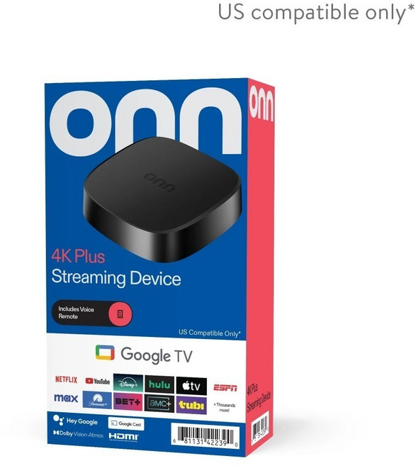 onn Google TV 4K PLUS Pro HD Walmart (2025版美國原裝繁中版), 4K Plus,原裝版