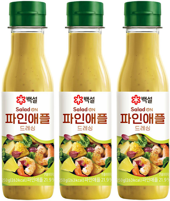 CJ 백설 파인애플 드레싱, 3개, 250g