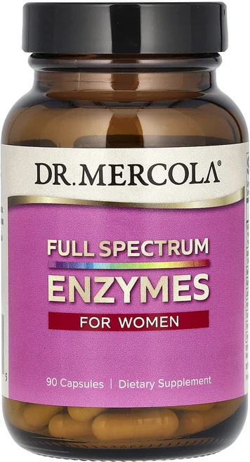 새해 첫좋은선물 Dr. Mercola 여성용 풀 스펙트럼 효소 캡슐 90정 제대로 할인합니다, 1개 - 쿠팡