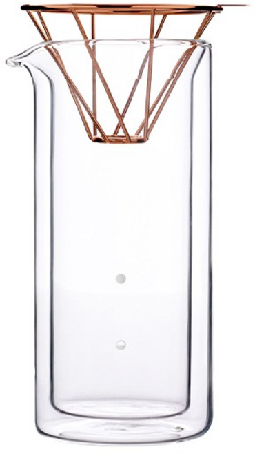 유리 카라페 핸드드립세트 더블월 300ml 1~2인용 (TOASTLIVING Hand), 카라페 세트 300ml, 1개