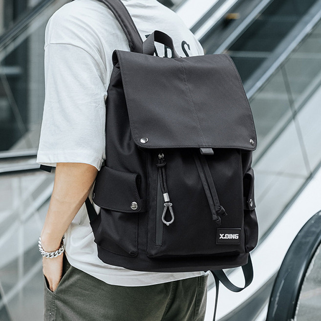 지디오 남성 캔버스 백팩 책가방 배낭 스트링 방수 대용량 노트북 수납 멀티 포켓 직장인 남자 가방