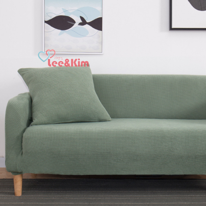 리앤킴 만능 소파 커버 탄력 멀티 ST24, 그린, 1개