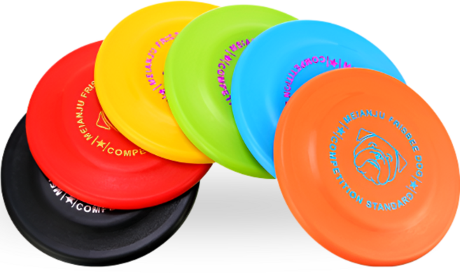 태디하우스 반려동물 프리스비 원반 강아지 장난감 23cm 18cm, 1개, 옐로우