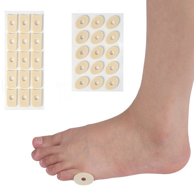 미즈코스 15p+15p 발보호 패치 굳은살 방지 물집 보호 밴드, 1세트, U자형+사선원형-소